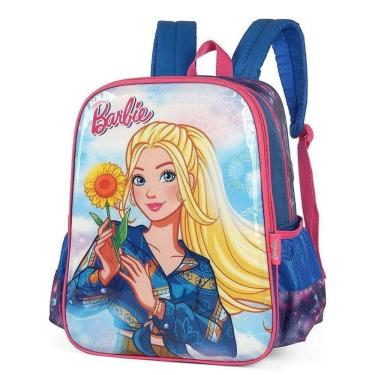 Imagem de Mochila Infantil de Costas para Meninas Barbie Girl Reforçada Resistente - Barbie Girl - Luxcel
