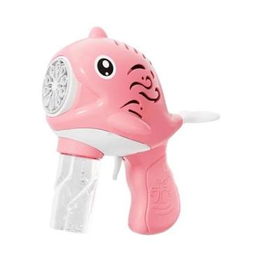 Imagem de Pistola De Bolhas Automática Para Crianças Com 10 Furos, Sem Bateria, 