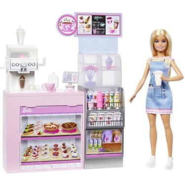 Imagem de Barbie Profissoes Boneca Loira CONJ. Cafeteria