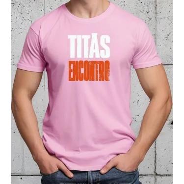 Imagem de Camiseta Camisa Feminina Masculina Adulto Algodão Banda de Rock Titãs 