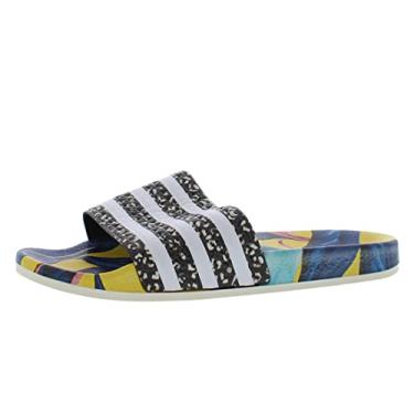 Imagem de adidas Sandália feminina AdiletteSlide, Cor do fornecedor/branco/preto central, 7