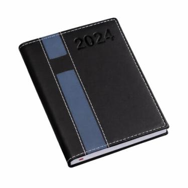 Imagem de Agenda 2026 Executiva Vertical Diária A5 Capa Dura em Couro Sintético Premium 344 Páginas Planejamento Anual (preta)