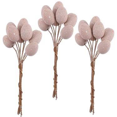 Imagem de Zerodeko Ramos de ovos de Páscoa, 27 peças de hastes de ovos artificiais para decoração de casa e arranjos de flores
