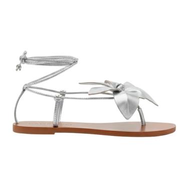 Imagem de Sandália Farm Rio Amarração Flor Prateada-Feminino