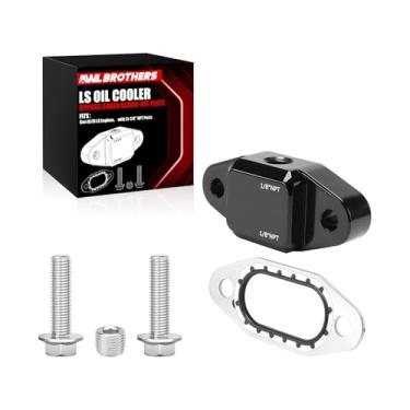 Imagem de Placa de bloqueio de tampa de desvio do refrigerador de óleo do motor LS para motores Gen III/IV LS, substituição de alumínio durável para OEM #12577903 (sem portas de sensor)