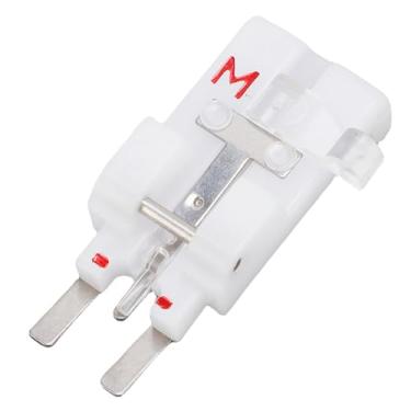 Imagem de Siwoted botão costurar no calcador m substituição para máquina de costura de bloqueio de bebê botão de ferro plástico costurar a pé