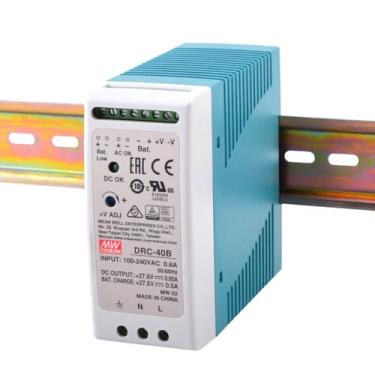 Imagem de MeanWell 40W Fonte De AlimentaçãO Mesa Para RáDio Ham Com SaíDa úNica E FunçãO Ups Com Carregador De Bateria Fonte De LaboratóRio VariáVel Fonte De AlimentaçãO Micro Atx (DRC-40B 40.02W/UPS Function)