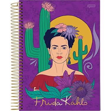 Imagem de Caderno Espiral Univ CD 10 Matérias 160 Fls Frida Kahlo Lilás Jandaia