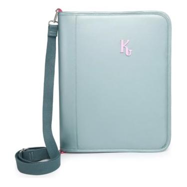 Imagem de Fichário Pasta A4 Kika Feminina Escola Com Argola e Zíper (Verde Metalizado)