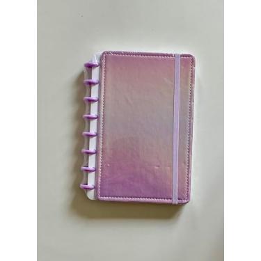 Imagem de Caderno Inteligente A5 Roxo Translúcido, Capa Dura, 144 Páginas, Sistema Disco