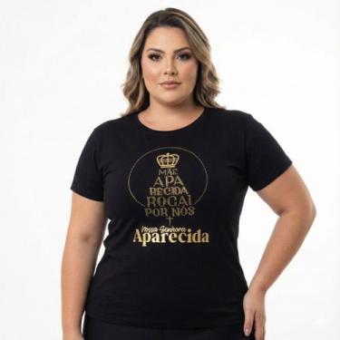 Imagem de Camiseta BabyLook Feminina Plus Size Nossa Senhora Aparecida - Tenella