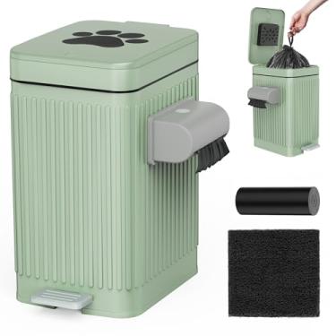 Imagem de lixeira verde Sacos de lixo premium para cães, sacos de coleta de cocô de estimação