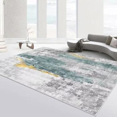 Imagem de Tapete abstrato para sala de estar, decoração de casa, sofá, tapete grande, tapete para proteção contra respingos (160 x 230 cm/Sem fiapos - 7)