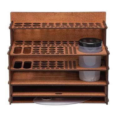 Imagem de oshhni Suporte para Pincéis e Canetas com Suporte para Lápis de Cor, Organizador de Mesa para Pincéis de Pintura e Marcadores de Arte.