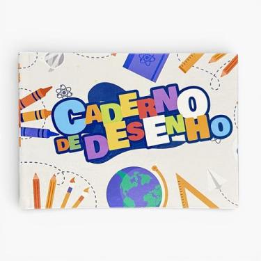 Imagem de Caderno Desenho 1/4 Brochura capa dura Horizontal 96 fls - Marca