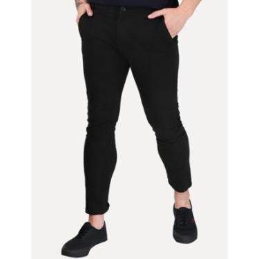 Imagem de Calça Aramis Masculina Chino Sarja Classica Button Preta-Masculino