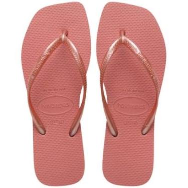 Imagem de Chinelo Havaianas Feminino Slim Square Bico Quadrado Rose-Feminino