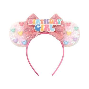 Imagem de Tiara De Aniversário Minnie Mouse Para Meninas, Acessórios De Cabelo C