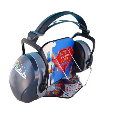 Imagem de Suporte Infinity 26 DB com Abafador de Ruidos cinza de 26 DB para Autistas