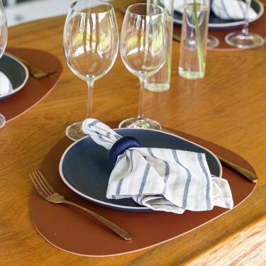 Imagem de Jogo Americano Copa E Cia Avulso Ravena Orgânico Camurça