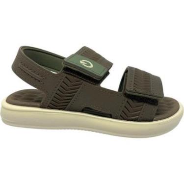 Imagem de Sandália Infantil Menino Papete Casual Dia a Dia Passeio Escola Ultra Conforto Cartago 12550-Masculino