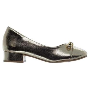 Imagem de Sapato Infantil Menina Mini Sua Cia 9049.51588 Dourado-Feminino