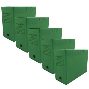 Imagem de Caixa Arquivo Morto 5 Unidades Polionda Oficio Organizador - - Polibra