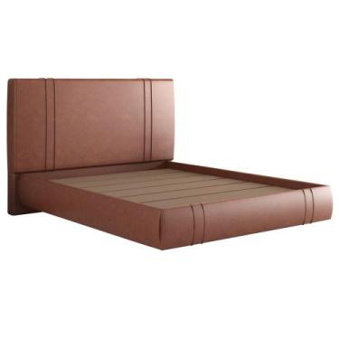 Imagem de Cama Queen Flutuante Com Cabeceira 160cm Astra W01 material sintético 