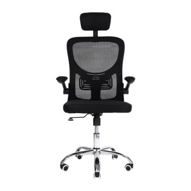 Imagem de Cadeira de escritório Diretor com Encosto de Cabeça Flink Preta Healer