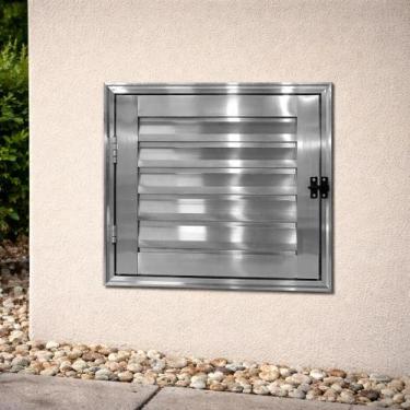 Imagem de Abrigo Alçapão de Alumínio Brilhante 60x60 - Brecorimo