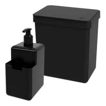Imagem de Kit Coza Single 3 Peças: 1 Lixeira Pedal 15L / 1 Lixeira Pia 2,5L / 1 