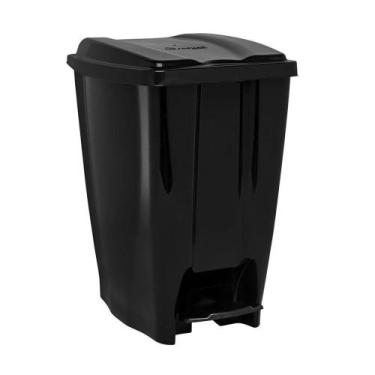 Imagem de lixeira com pedal retangular de plastico eco nature 20l - JAGUAR