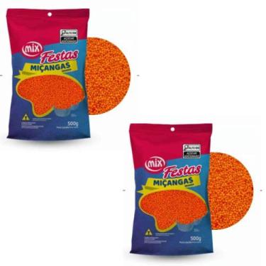 Imagem de 02 Confeito Miçanga Confeitaria Brigadeiro Várias Cores Kit - Mix, Lar