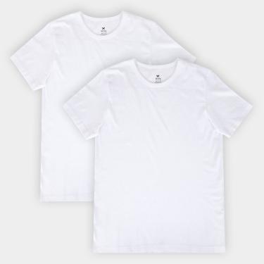 Imagem de Kit Camisetas Hering Slim Básicas 2 Peças Masculino-Masculino
