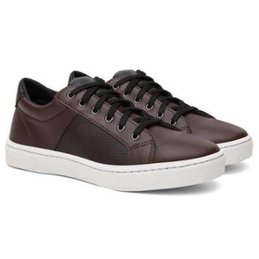Imagem de Sapatenis Casual Masculino Couro Legitimo Cano Baixo Solado em PVC Palmilha EVA Conforto-Masculino