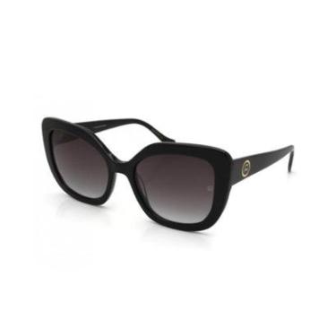 Imagem de Óculos Solar Ana Hickmann Ah90021 A01  Brilho Lente Cinza Degradê-Feminino