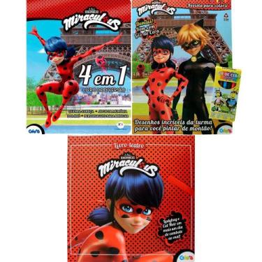Imagem de Kit Miraculous Ladybug  Colorir + Atividades + Livro Teatro - Kit de L