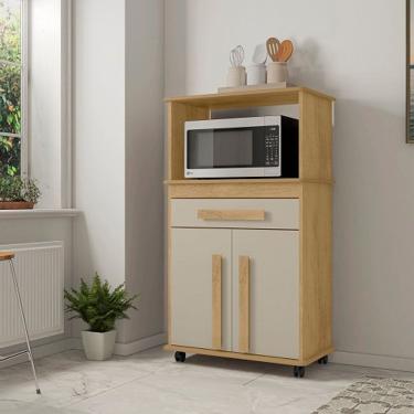 Imagem de Armário Multiuso Toronto Cinamomo/Off White - RV Móveis