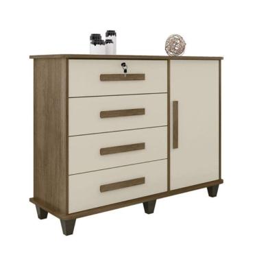 Imagem de Cômoda Sapateira Grécia Freijó Com OffWhite – RV Móveis