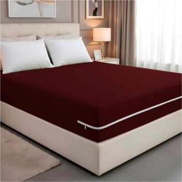 Imagem de Capa de Colchão Queen em Malha com Ziper Arte Cazza - Arte & Cazza, Vi