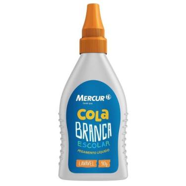 Imagem de Cola Branca Escolar 90g Mercur Cola Branca Escolar 90g Mercur