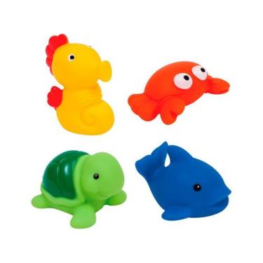 Imagem de Brinquedo para Banho Animais Marinhos Buba - 4 Peças