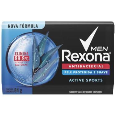 Imagem de Sabonete em Barra Rexona Men Antibacterial Active 84g, 1, 84g