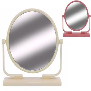 Imagem de 3 Espelhos de Mesa Dupla Face P/ Maquiagem OVAL - Inter