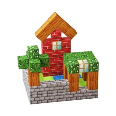 Imagem de Conjunto De Blocos Magnéticos Para Meninas 100 Peças Mundo Da Mineraçã