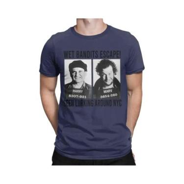 Imagem de Camiseta Vintage Masculina De Algodão Com Manga Curta E Gola Redonda, 