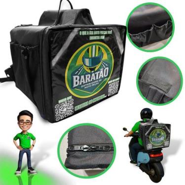 Imagem de Mochila Bag P/Delivery lanche/ Pizza Baratao 45l Com Isopor - Internac