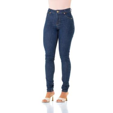 Imagem de Calça Jeans Arauto Feminina Hot Pants Bordado, Azul médio, 34