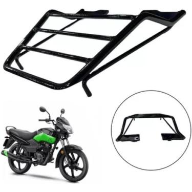 Imagem de Suporte Bau Bauleto Bagageiro Reforçado Tvs Sport 110 Mottu Preto Tp -