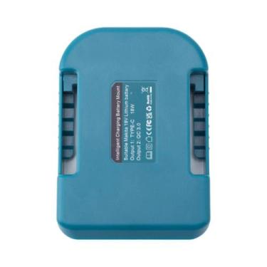 Imagem de Carregador De Bateria Makita 18V Com Power Bank E Adaptador USB Tipo-C
